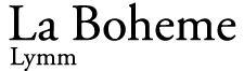 Logo La Boheme Ltd
